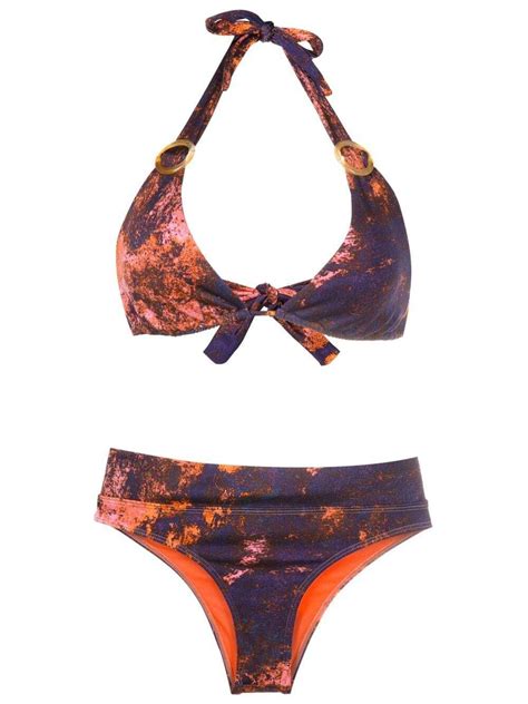 BRIGITTE Hardware Detail Halterneck Bikini Set Editorialist