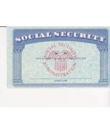 💳 Editable Social Security Card Template PDF - (PRINTABLE)