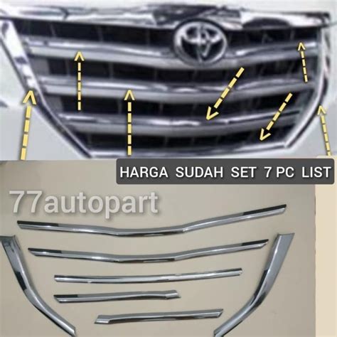 Jual List Grill Garnish Rambang Mobil Innova Barong Set Harga Sudah Pc