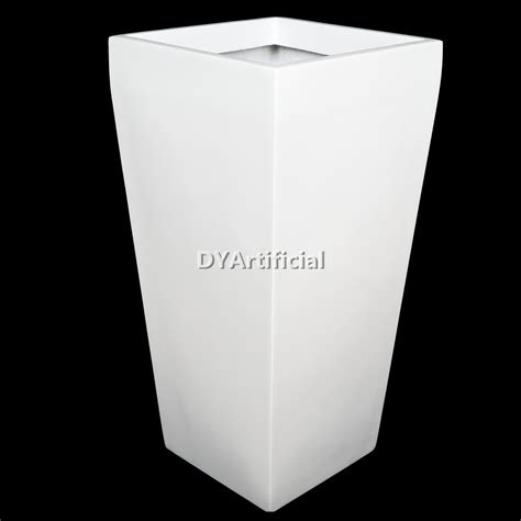 32cm 38cm 45cm Column Fiberglass Planter Dyartificial