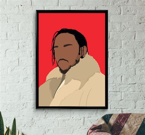 Kendrick Lamar, Rapper Prints, Damn, Kendrick Lamar Artwork, Decor Hip ...