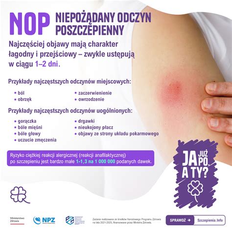 Czym są niepożądane odczyny poszczepienne Szczepienia Info