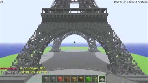 Minecraft Eiffel Tower Youtube