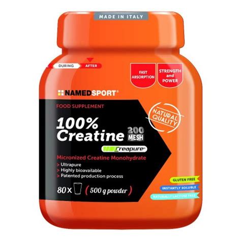 NAMED SPORT Creatina 100 500g Integratore Di Creatina Monoidrato