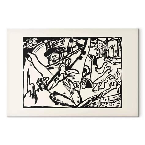 Reprodukcja Kompozycja Ii Monochromatyczna Kompozycja Kandinsky Ego