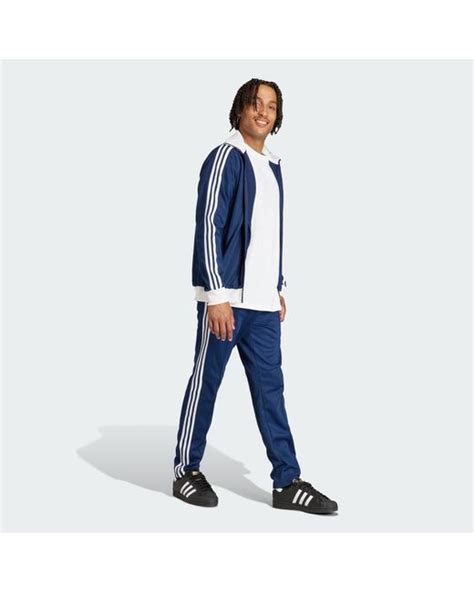 Adidas Adicolor Classics Beckenbauer Tracksuit Bottoms In Blue For Men Lyst Uk