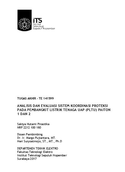 Analisis Dan Evaluasi Sistem Koordinasi Proteksi Pada Pembangkit