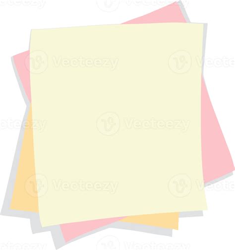 Colored Post It Note Paper Rounded Edges Sticky Notes For Reminders