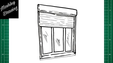 How To Draw A Window Shutters YouTube