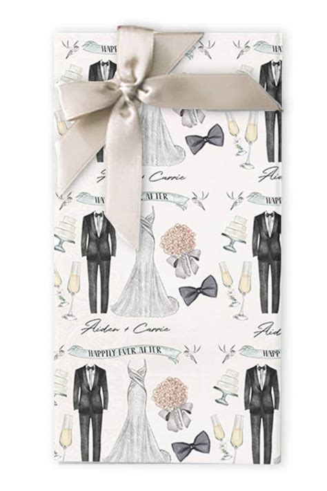 Wedding Wrapping Paper Custom Wrapping Paper Wedding Etsy