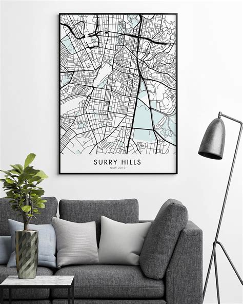 Sydney – Surry Hills Map Print - Chelsea Chelsea