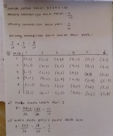 Sebuah Kotak Berisi 5 Bola Berwarna Merah Dan 3 Bola Berwarna Putih N