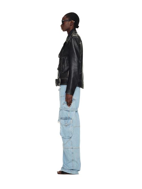 Bleach Cargo Wide Leg Jeans Off White Offizielle Website