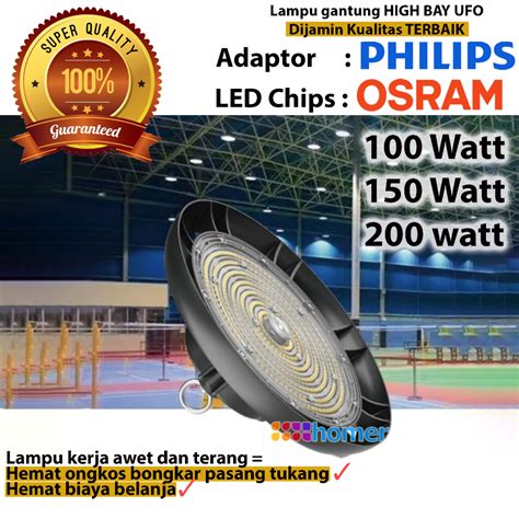 Jual Lampu LED Gantung UFO Lampu Sorot Tembak High Bay UFO Highbay UFO