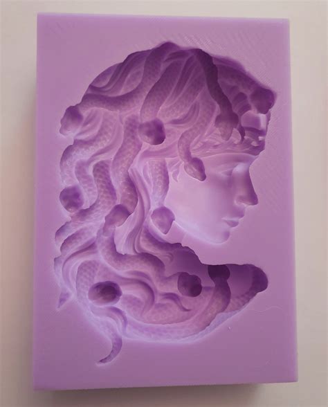 Emlems Large Medusa Silicone Mould For Wax Resin Soap Etc Etsy