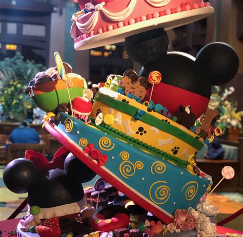 Check Out Mickeys 90th Birthday Cake In Disneyland Resorts Grand