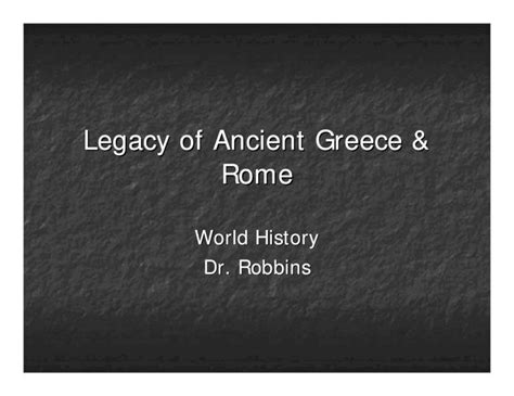 PDF Legacy Of Ancient Greece Rome The Legacy Of Rome Set Up The