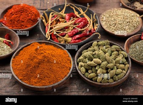 Table Of Flavors Hi Res Stock Photography And Images Alamy