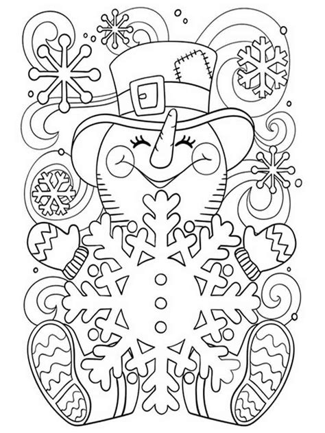 Winter Coloring Pages For Adults