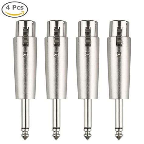 Pin Xlr Female To Mm Mono Male Plug Audio Cable Mic Adapter