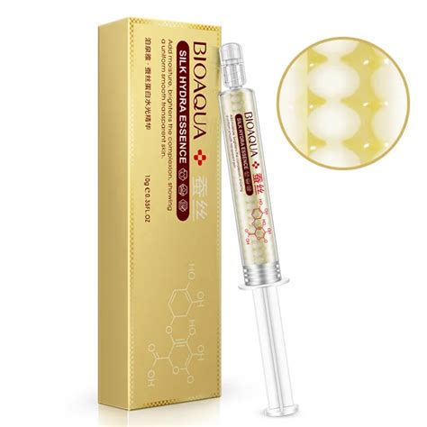 BIOAQUA Silk Hydra Essence Repair Serum Silk Protein Hyaluronic Acid ...