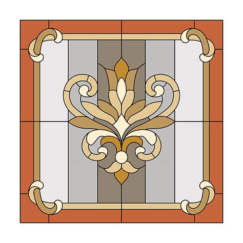 210 Art Nouveau Stained Glass Patterns Stock Illustrations Royalty Free Vector Graphics And Clip