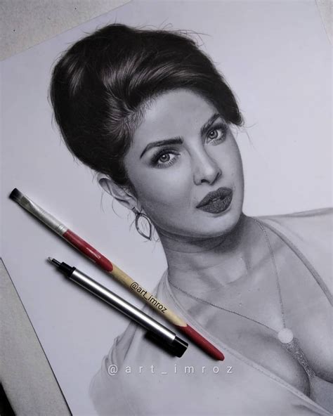 Imroz Khan On Instagram Drawing Of Priyanka Chopra Jonas