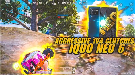 Aggressive 1v4 Clutches🔥iqoo Neo 6iqoo 7 Pro Best Sensitivity💥smooth