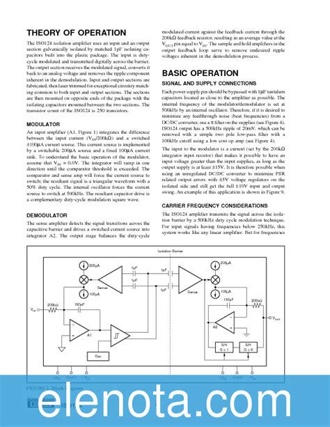 Iso Datasheet Pdf Kb Burr Brown Pobierz Z Elenota Pl