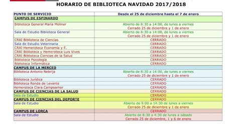 Blogueando Por La Nebri Horario De Bibliotecas Navidad