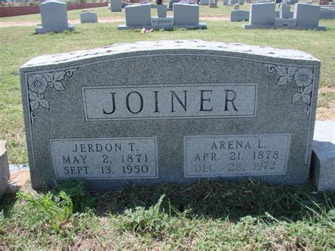 Jerdon Thomas Joiner 1871 1950 Mémorial Find a Grave