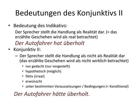 Konjunktiv Ii Ppt Herunterladen