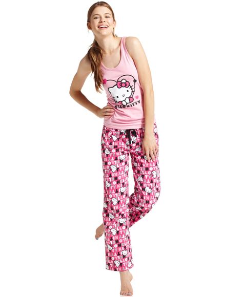 Hello Kitty Pajamas Simply Adorable Top And Pajama Pants Pajama