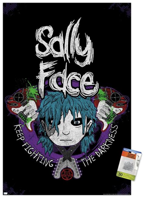 Sally Face Crossed Guitars Posters Trends International