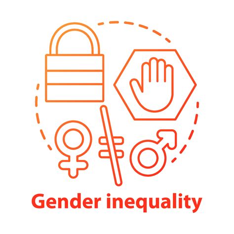 Gender Inequality Concept Icon Sex Discrimination Idea Thin Line Illustration Unequal Female