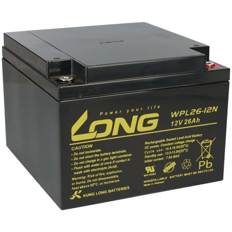 Kung Long Wpl N Pb Blei Akku Ah Volt Batterie