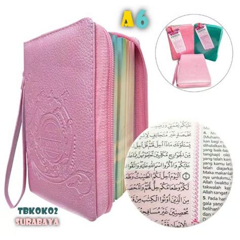 Jual Al Quran Rainbow Yasmina Terjemah Resleting Warna Ukuran A Syamil