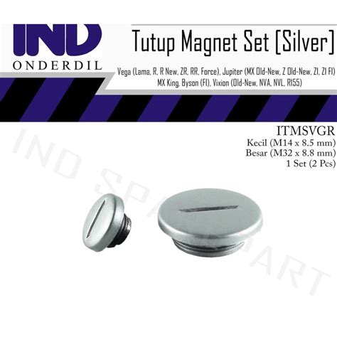 Jual Jual Baut Tutup Blok Bak Magnet Besar Kecil Silver Set R15 R25 V1