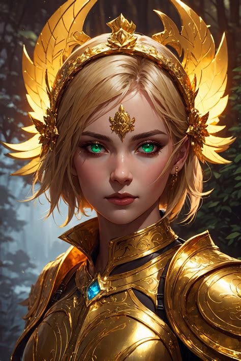 ArtStation - Blonde elf paladin clad in shimmering gold armor | World of Warcraft