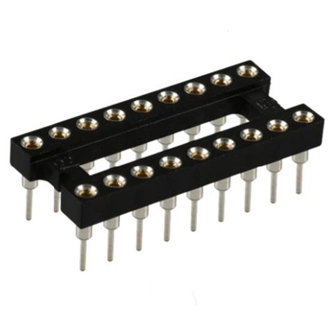 Pin Dip Ic Socket Base Round Pin Hole Srk Electronics