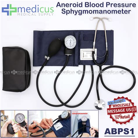 Medicus Sphygmomanometer with Stethoscope Manual Blood Pressure Monitor