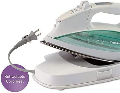 Panasonic Ni L70srw Cordless Iron Curved Stainless Steel Soleplate White Clear Green