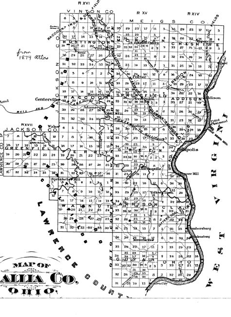 Gallia County Ohio Map - Map Of Arlington Texas