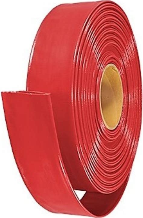 FoxHose 150 Mm 6 Inch Red Heavy Duty Lay Flat Hose Per Metre 7 Bar