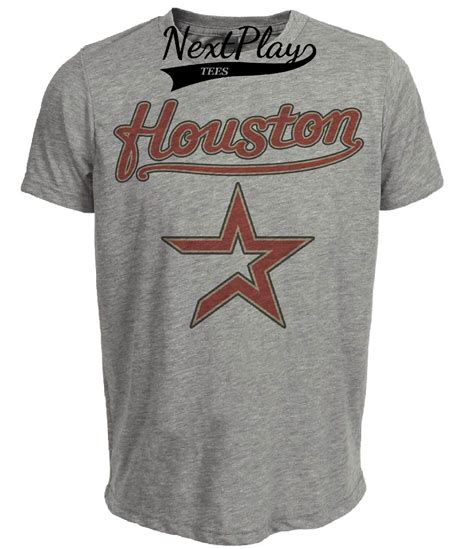 Houston Astros Retro Jersey Lettering Baseball 1994 Artwork Heather ...