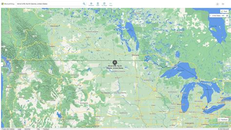 Minot AFB North Dakota Map - United States