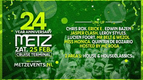 Party Nieuws Metz Maakt Volledige Line Up Bekend 24 Year Anniversary