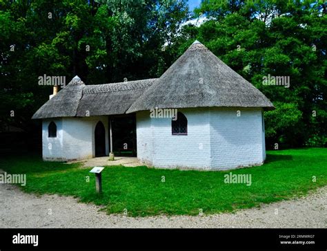 Ornamental Dairy Of Two Octagonal Buildings Hi Res Stock Photography