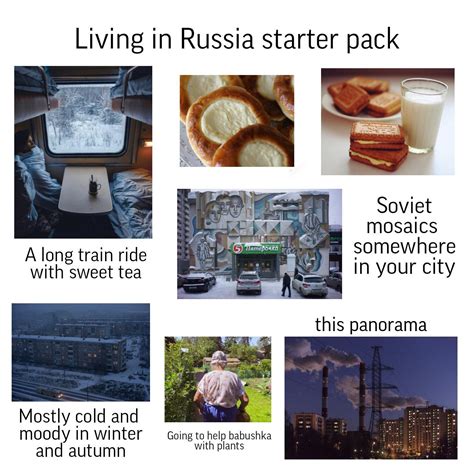 Living In Russia Starter Pack R Starterpacks Starter Packs Know Your Meme