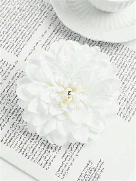 10pcs Artificial White Daisy Flower Head Shein Usa